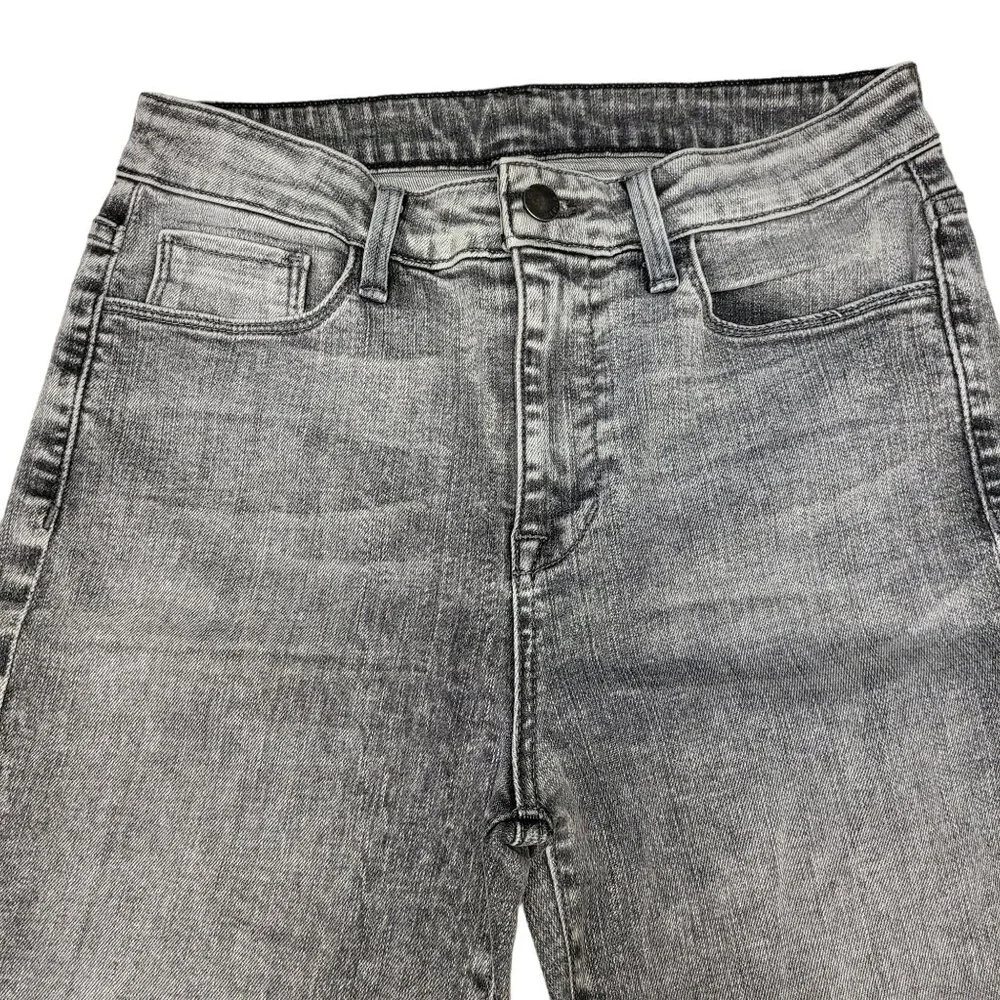 FIDELITY DENIM Juniper Crop Cropped Flare Women's Jeans Denim Surfire Grey SZ 27 - Picture 7 of 16